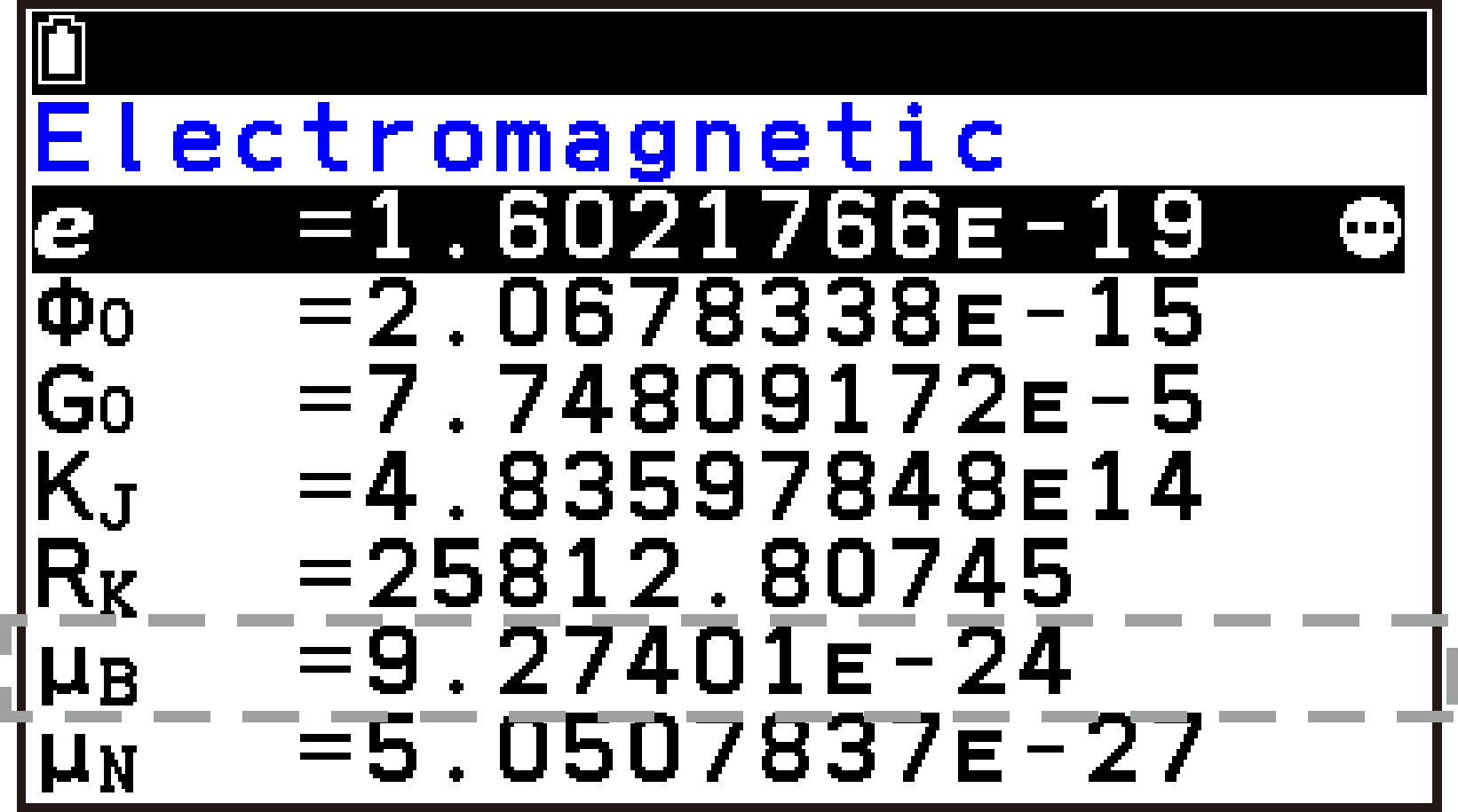 CY875_V2_Database Displaying Physical Constant_2